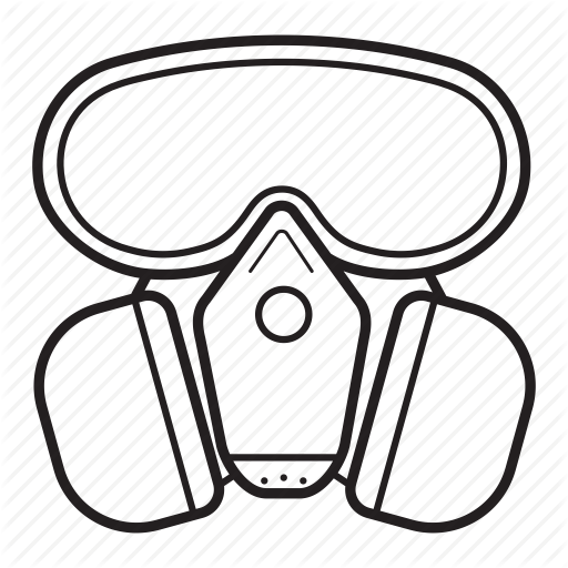 Drawn Gas Mask Safety Mask - Mascara De Gas Laboratorio Dibujo (512x512)