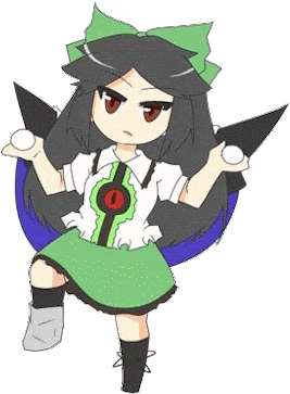 Subterranean Animism Touhou Hisōtensoku Clothing Fictional - Reiuji Utsuho Gif Touhou (500x375)