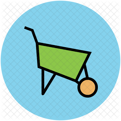 Wheelbarrow Icon - Wheelbarrow (512x512)