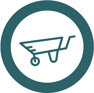 Wheelbarrow - Circle (400x400)