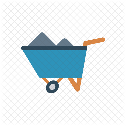 Wheel Barrow Icon - Wheelbarrow (512x512)