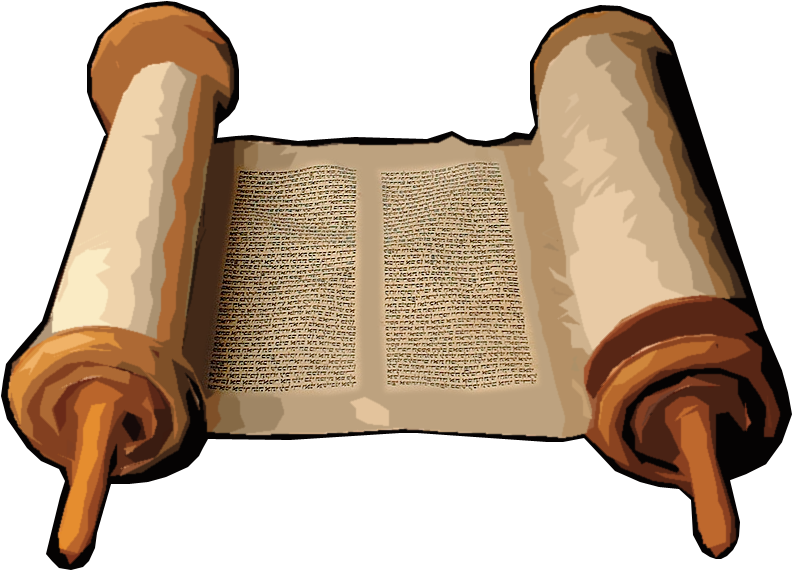 Clipart Of Aside, Scroll And Equally - Wood (820x589)