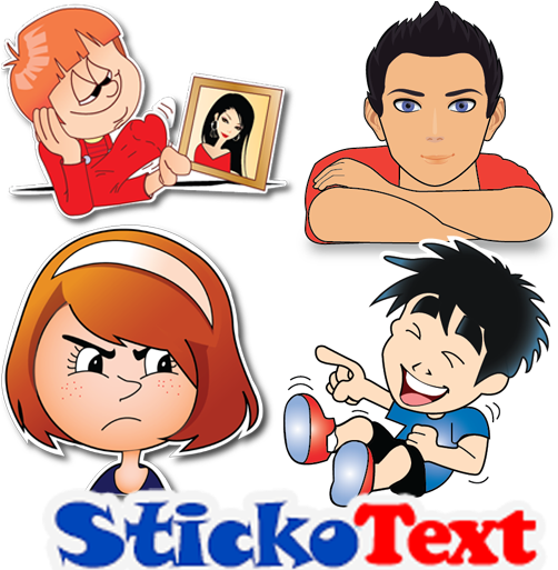 Stickers For Whatsapp & Facebook - Hike Love Stickers Png (512x512)