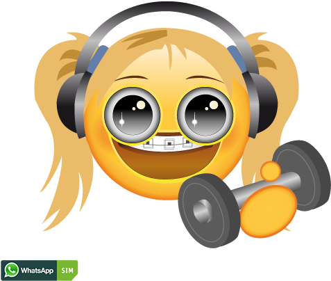 Smiley Emoticon Emoji Mein Cooles Hausboot - Transparent Png Emoji Gym (500x500)