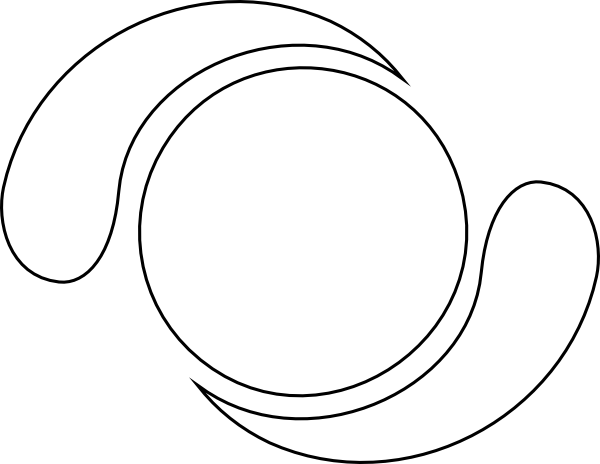 Yin Yang Shape Png (600x464)