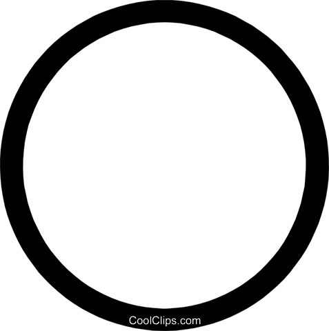 Circle Shape Royalty Free Vector Clip Art Illustration - Circle Outline Vector (477x480)