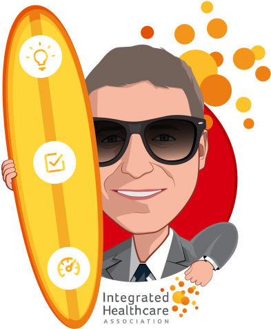 Overlay Caricature Of Dr - Integrated Healthcare Association (400x500)