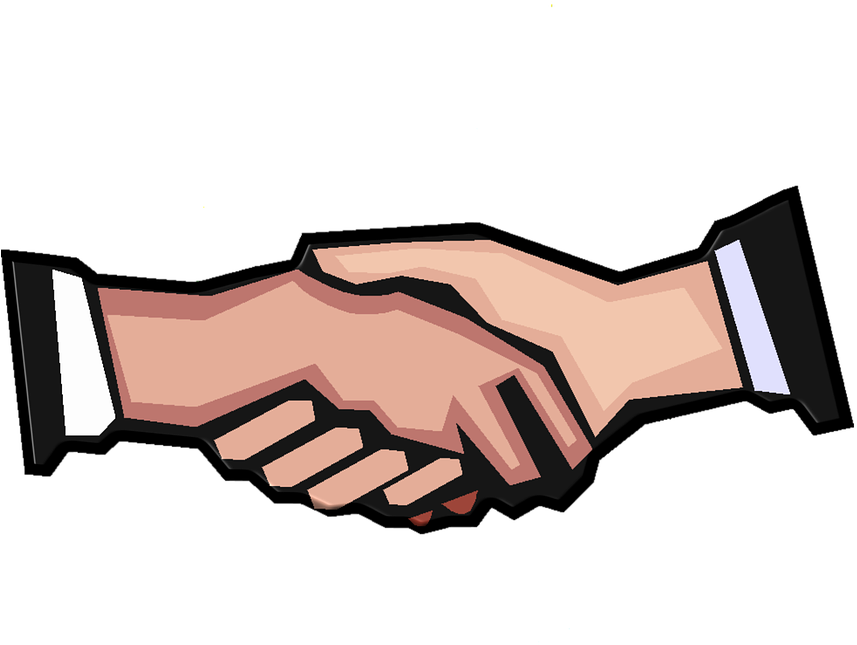 Business Lease Contract Archives - Handshake Clip Art (872x675)