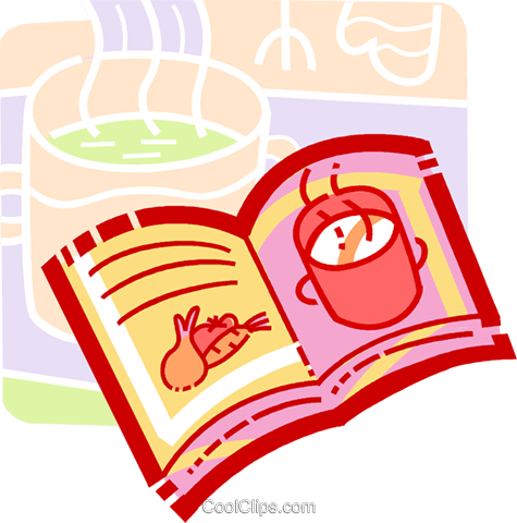 Cook Book Royalty Free Vector Clip Art Illustration - Livro De Receitas Png (475x480)