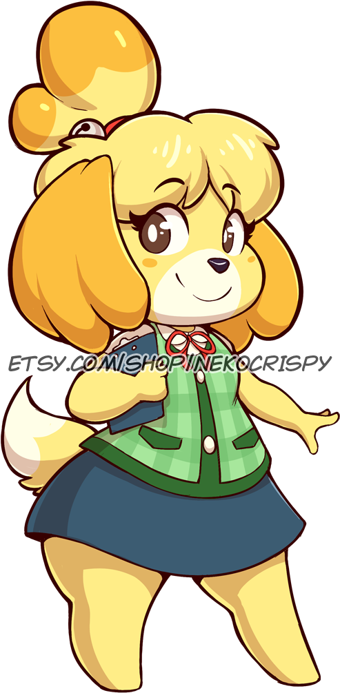 Isabelle Acrylic Standee/sticker Design By Nekocrispy - Standee (562x1050)