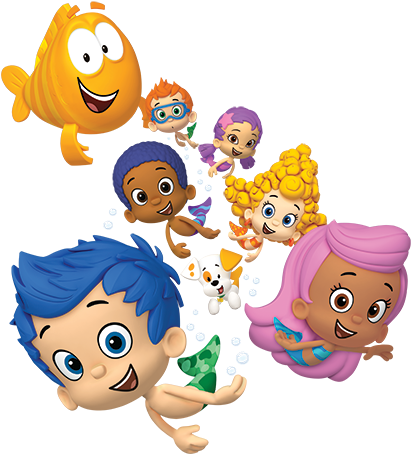 Fancy Bubble Guppies Background Bubble Guppies Logo - Bubble Guppies Dog Png (473x488)