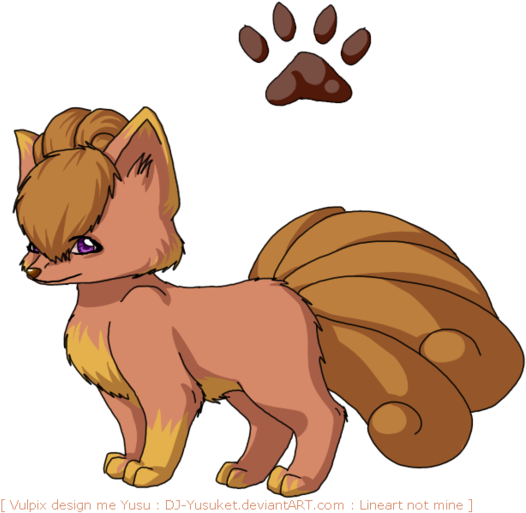 Nine Tail Mascot - Vulpix (600x542)