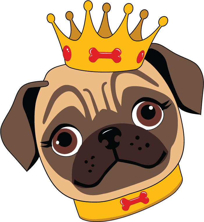 Logo Design By Borzoid For This Project - Pug Logo Design (1200x1000)