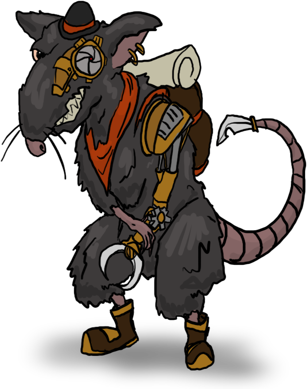 Draw Me A Steampunk Rat By Caletheman - Steampunk (697x831)