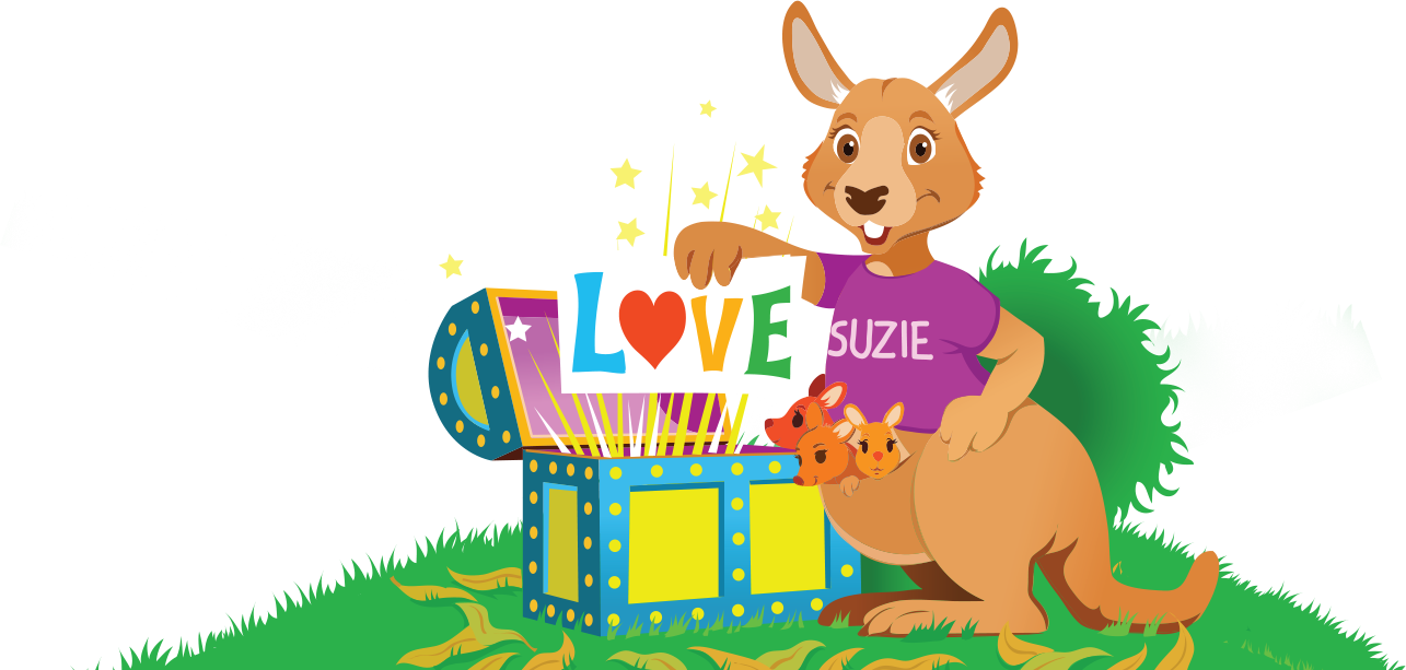 Suzie The Kangaroo Loves Hopping And Bouncing Around - Cartoon (1285x613)