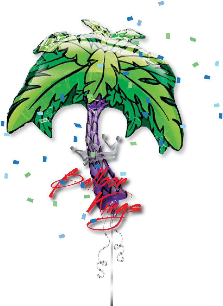 Palm Tree - Anagram International Tiki Time Balloon Bouquet (1280x1280)