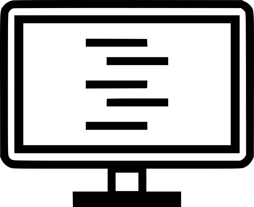 Png File Svg - Computer Monitor (980x796)