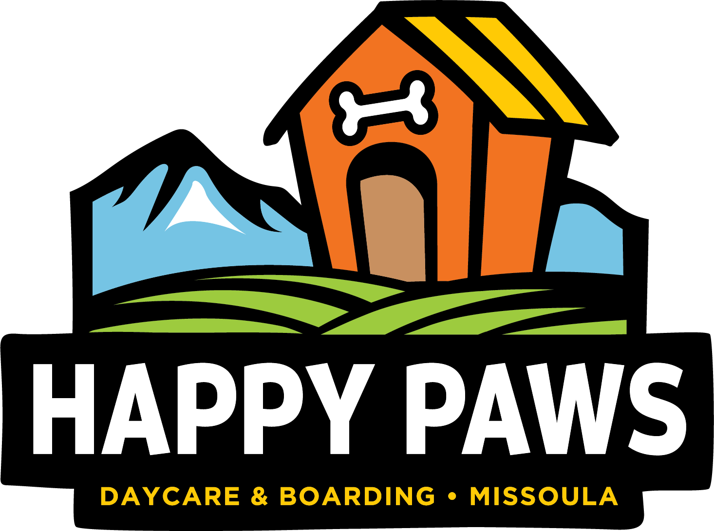Happy Paws, Inc Logo - Happy Paws Missoula (1466x1091)