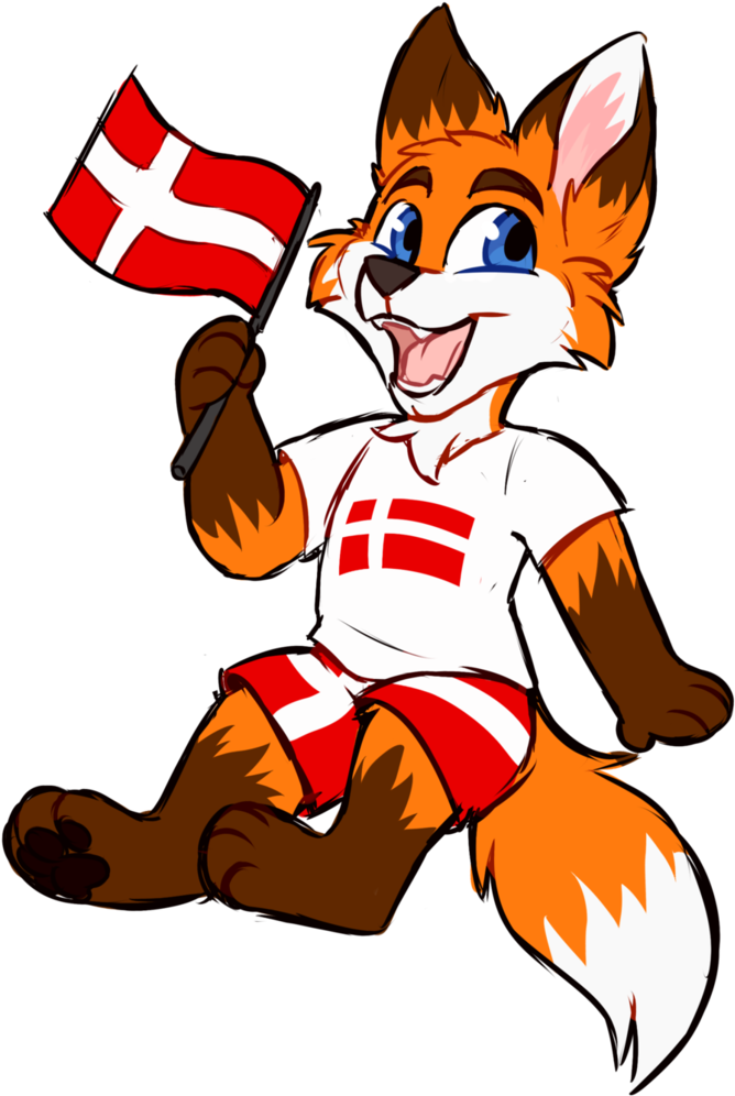 Mike The Danish Fox - Cartoon (764x1045)