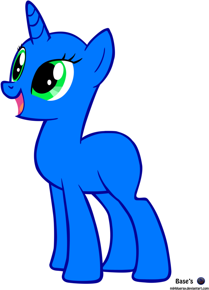 Mlp Vector Base Stand /free2use By Mlpblueray - Mlp Ms Paint Base Unicorn (775x1032)