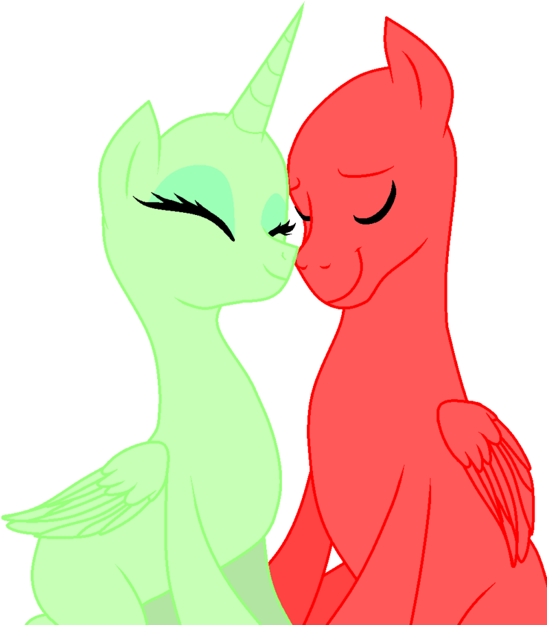 Cuddle By Xxxshamankingfanxxx - Mlp Base Couple Alicorn (808x988)