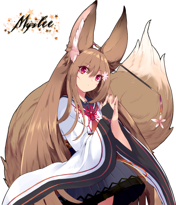 Posts - Anime Fox Girl Render (705x803)