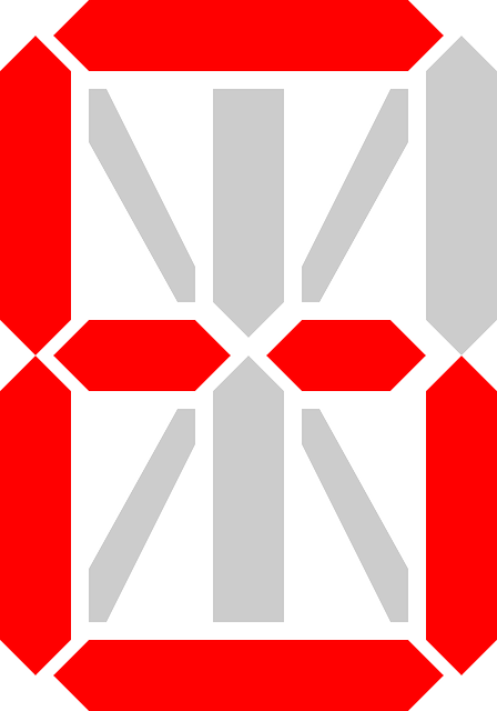Red, Display, Color, Grey, Number, Six, Segment - 14 Segment Display (448x640)