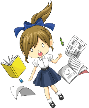 Cute Anime Girl Stickers Messages Sticker-0 - Anime Girl Sticker Transparent (408x408)