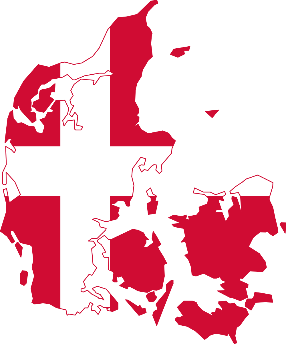 Denmark Map Outline (1000x1203)
