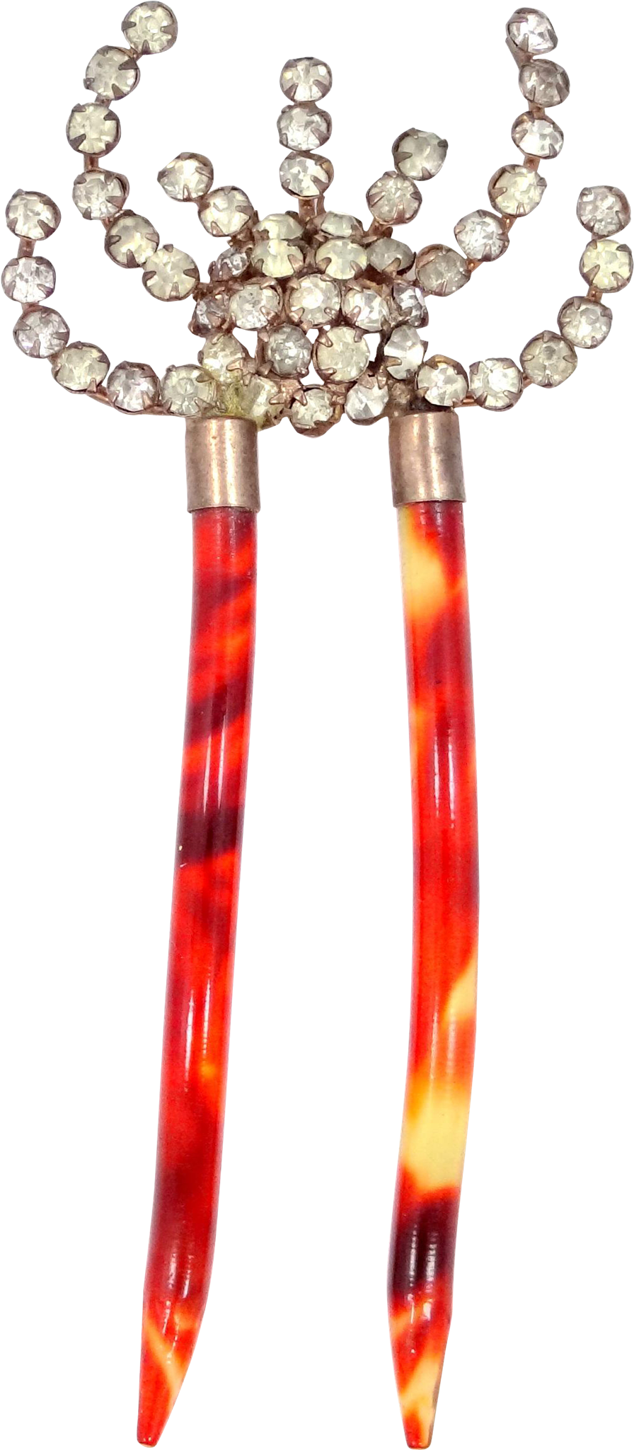 Egyptian Revival Hinged Victorian Hair Comb With Faux - Headpiece (2048x2048)