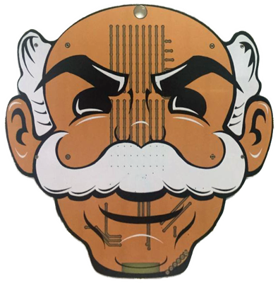 The Idea Of A Skin Tone Soldermask Was Actually Borrowed - Mr Robot Badge (394x400)