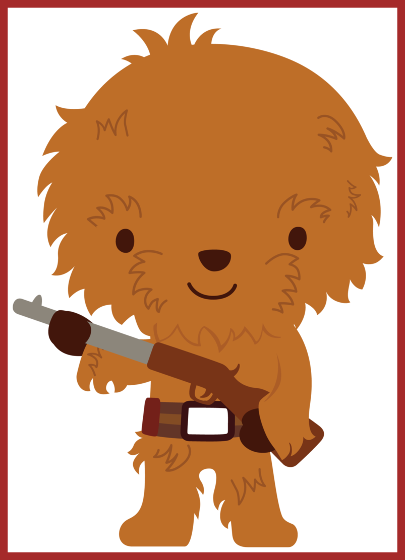Star Clipart Star Clipart Png Shocking Chewie Star - Star Wars Characters Clipart Free (803x1112)