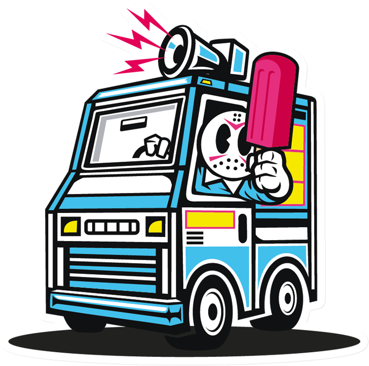 Sticker That Kick Ass Ice Cream Truck - Ice Cream (800x800)