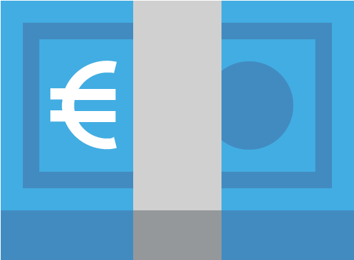 Banknote With Euro Sign - Euro Emoji (512x512)