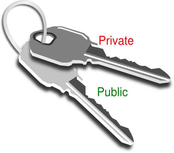 Key Pair Keys Clip Art At Clker Com Vector Clip Art - Key Pair Clip Art (600x525)