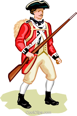 War Clipart Us Soldier - British Soldiers American Revolution (317x480)