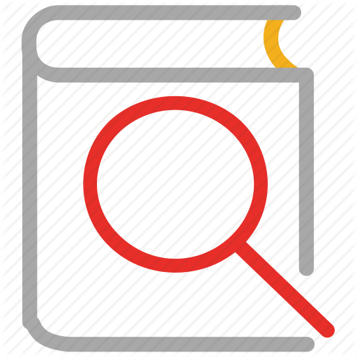 Research - Book And Magnifying Glass (512x512)