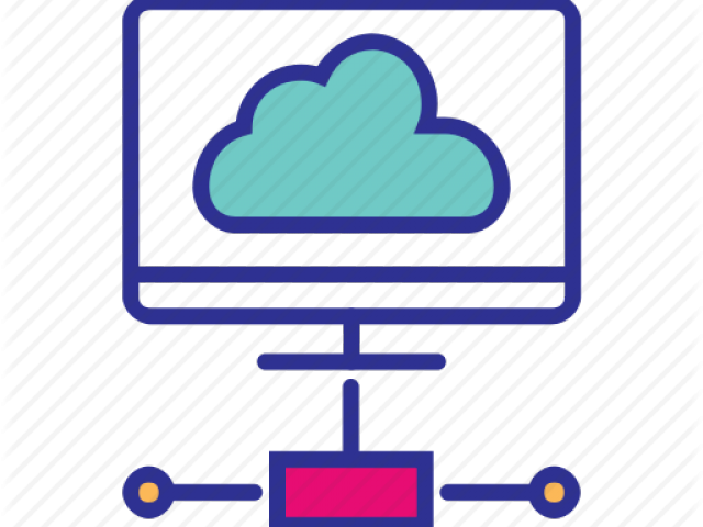 Cloud Server Clipart Iot - Cloud Computing (640x480)