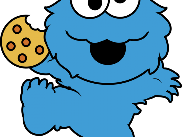 Cookie Monster Clipart Cute - Monstruo Come Galletas Dibujo (640x480)