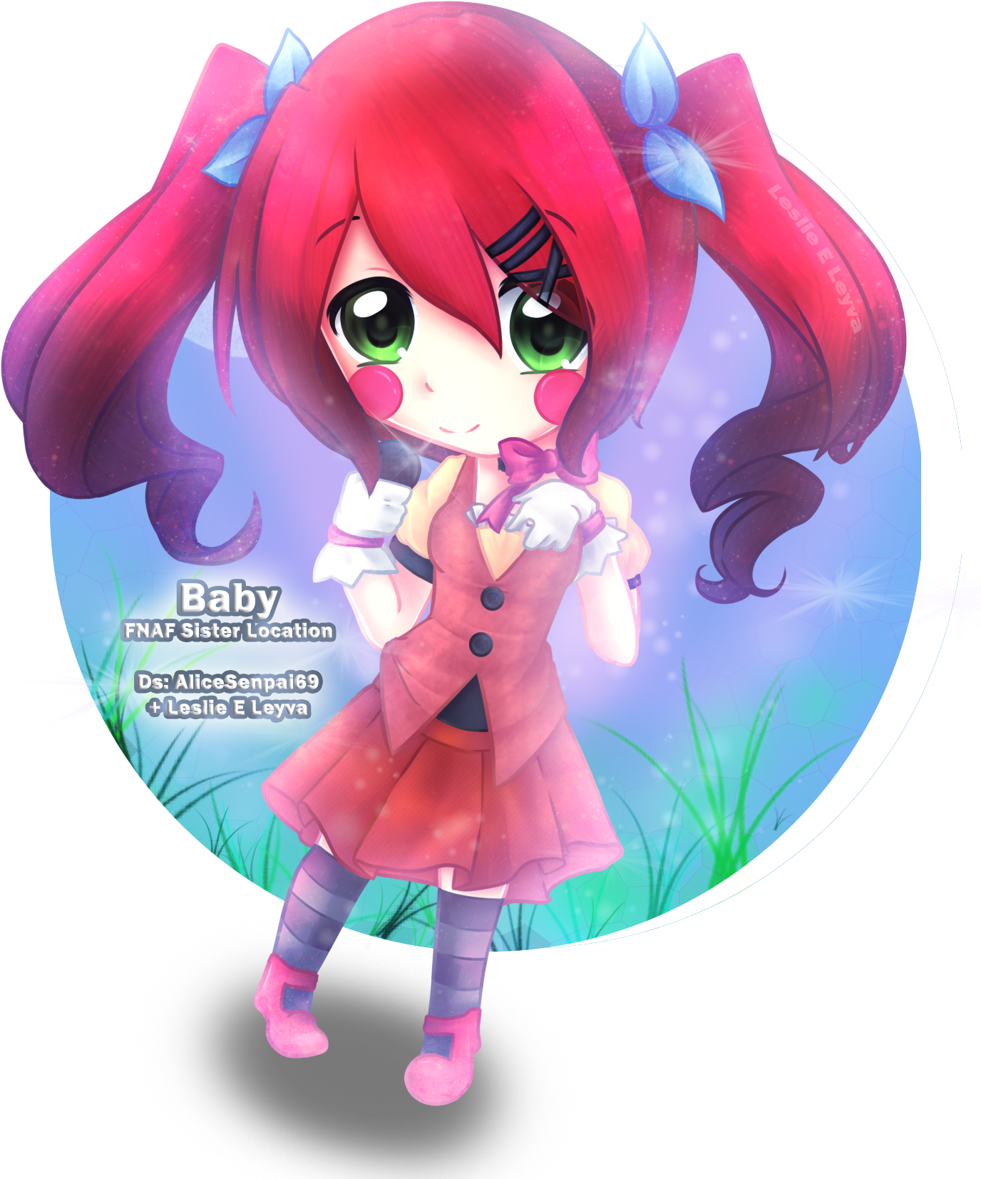 F Naf Sister Location Baby Anime Pictures To Pin On - Fnaf Sister Location Anime (1440x1704)