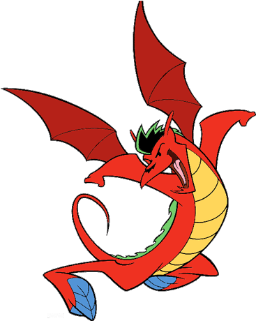 Mythical Clipart Long Dragon - American Dragon Jake Long Dragon (383x459)