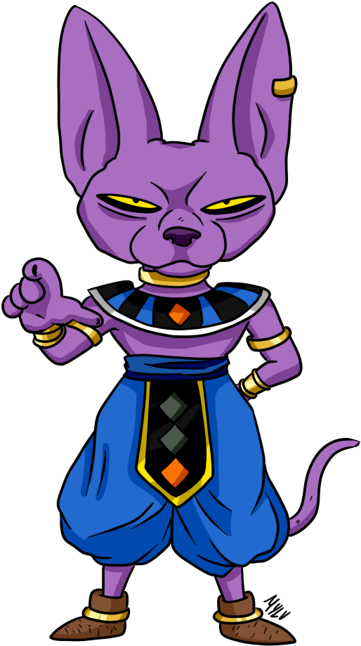 Dragon Ball Clipart Chibi - Beerus (800x933)