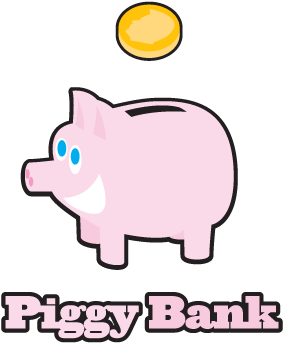 Outline Of A Piggy Bank Checkout (400x400)