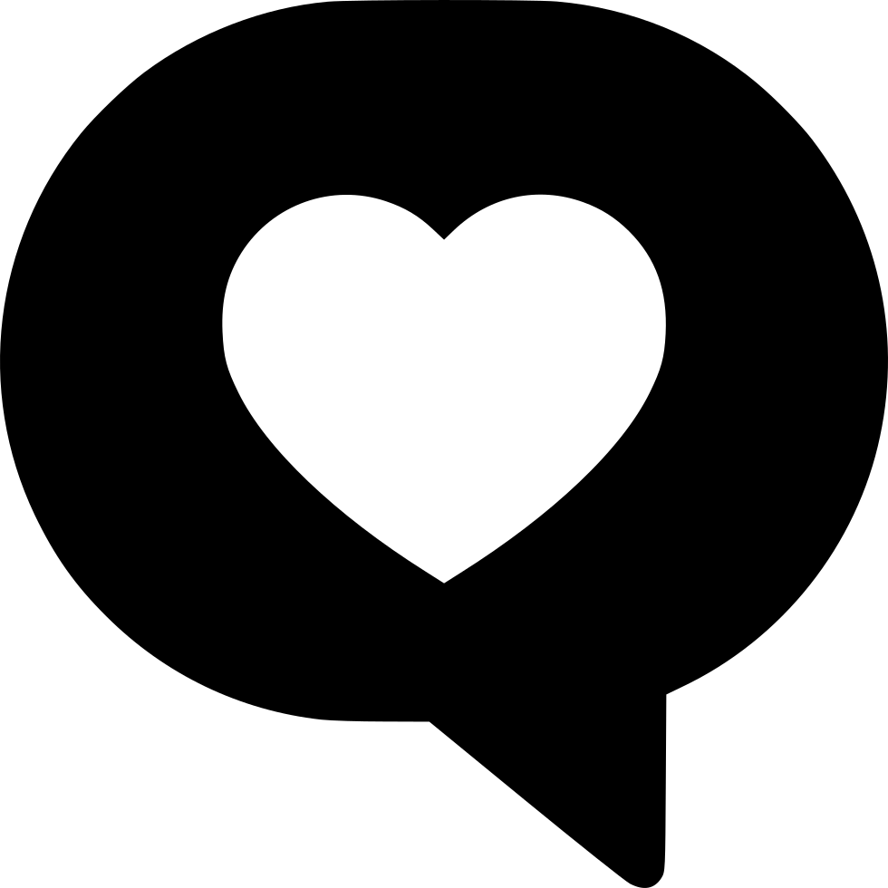 Message Clipart Speech Production - Love Png Icon With Talk Bubble (980x980)