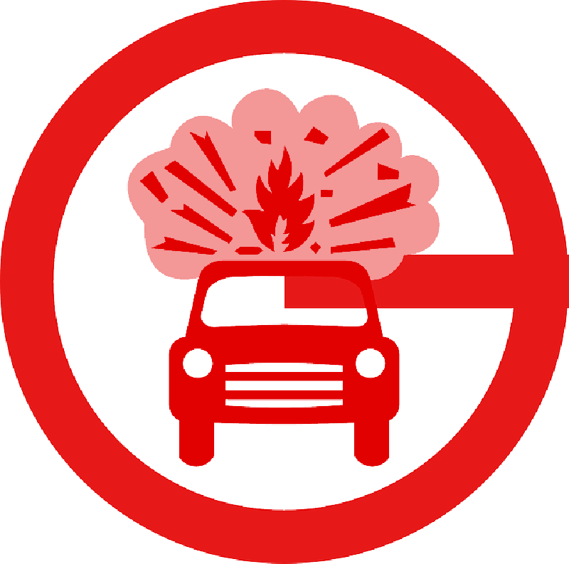 Sign, Car, Cartoon, Signs, Transportation, Kaboom, - Portrait Of A Man (800x793)