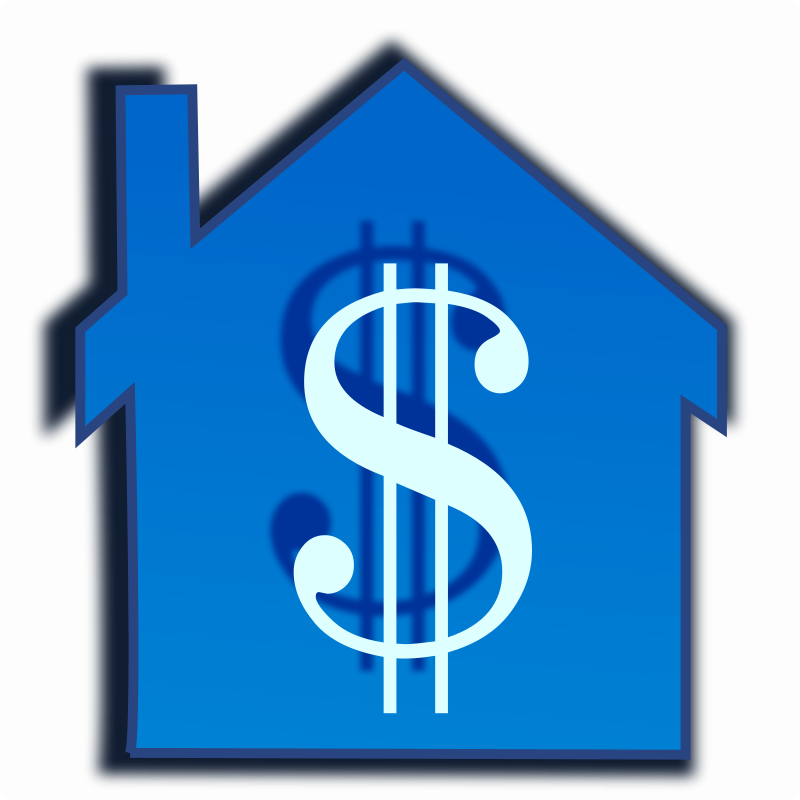 Home Finance Clip Art At Clker Com Vector Online Free - House Money Clip Art (800x800)