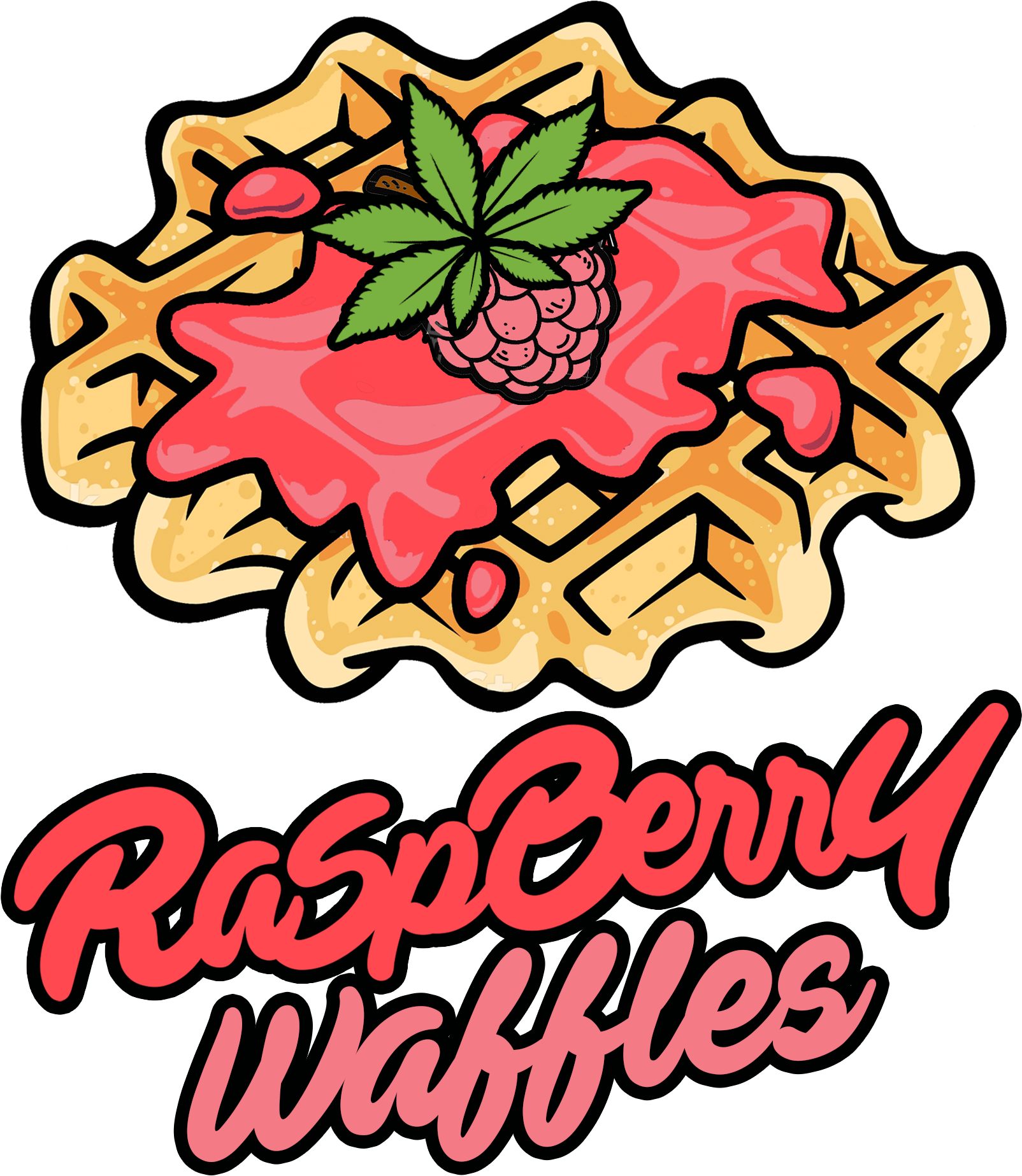 Raspberry Waffles Feminized - Waffle (2048x2048)