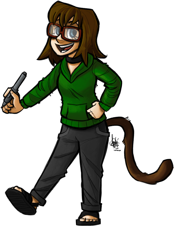 [commission] Sanya Waffles By Theartrix - Cartoon (598x750)