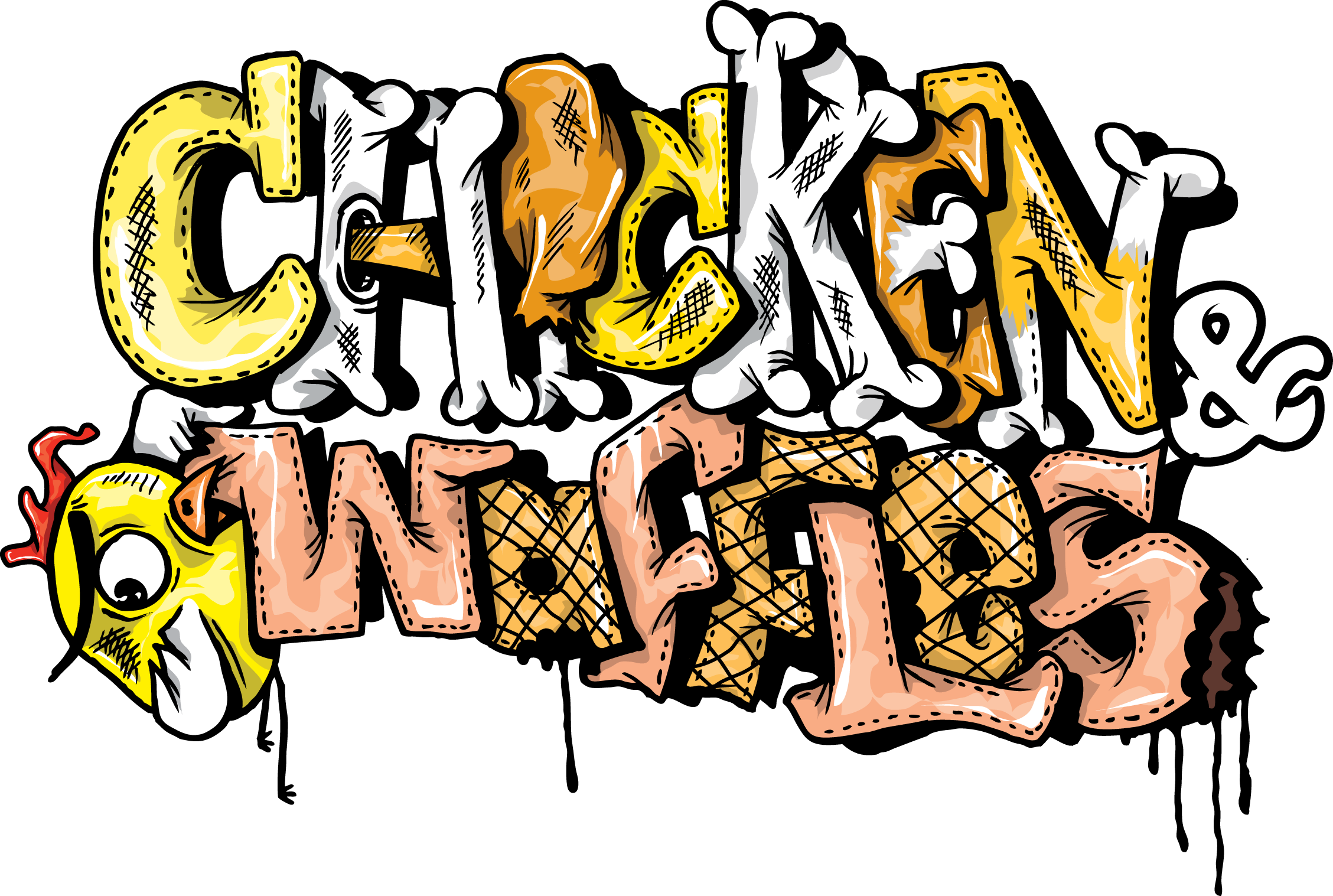 El Movement Media Group The School Tour - Cartoon Chicken And Waffles (2257x1517)