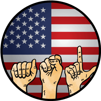 American Sign Language - Vector Graphics (500x500)